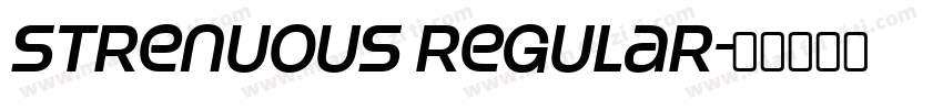 Strenuous Regular字体转换